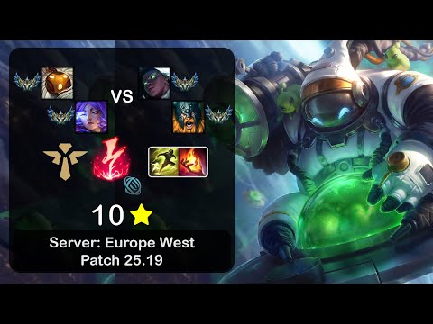 Bard Support + Yunara vs Senna + Olaf - EUW Challenger - Patch 25.19