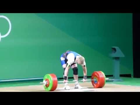 Pavel Khadasevich Men 85 kg Clean and Jerk 201 kg 2nd attempt