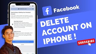 How to Delete Facebook Account on iPhone !