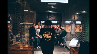 Axe Throwing at Whistle Punks Oxford Circus