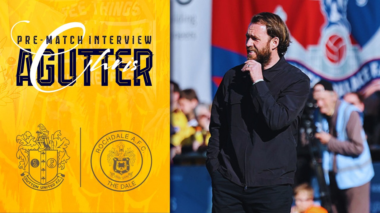 Watch: Chris Agutter Previews Rochdale | Pre-Match Interview