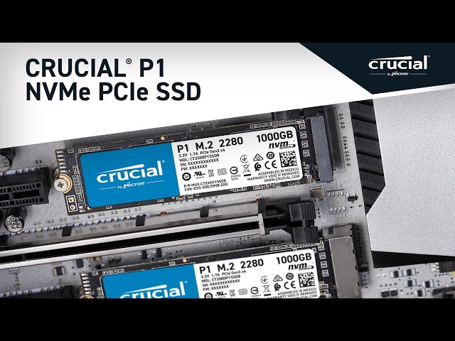 Ổ cứng SSD Crucial P1 1TB NVMe M.2 PCIe Gen3 x4 CT1000P1SSD8