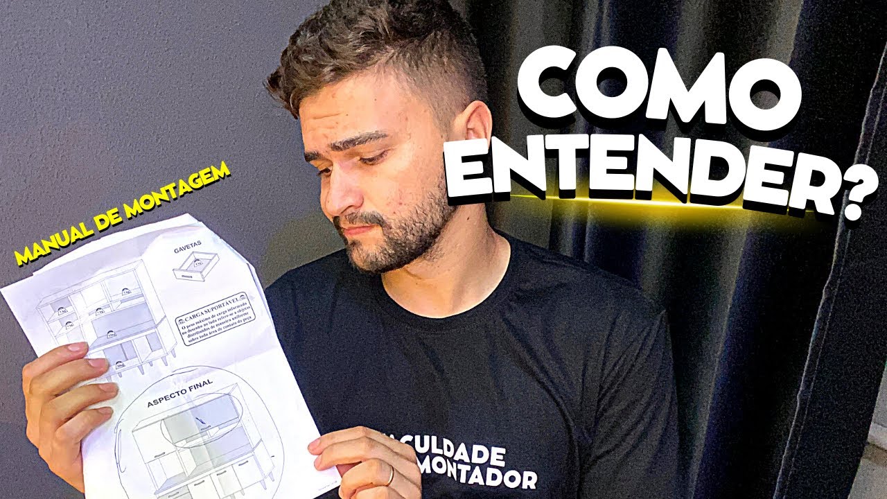 COMO ENTENDER O MANUAL DE MONTAGEM DE UM MÓVEL