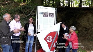 "Lösshohlweg Erbach"  Geopunkt, Enthüllung der Infotafel, GEO-Naturpark Bergstra