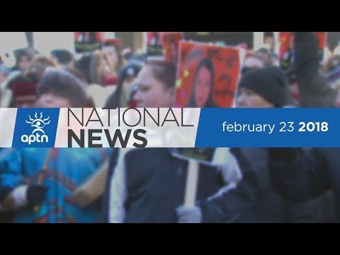 APTN National News February 23, 2018 – Rally for Tina Fontaine, Beer Company takes totem design