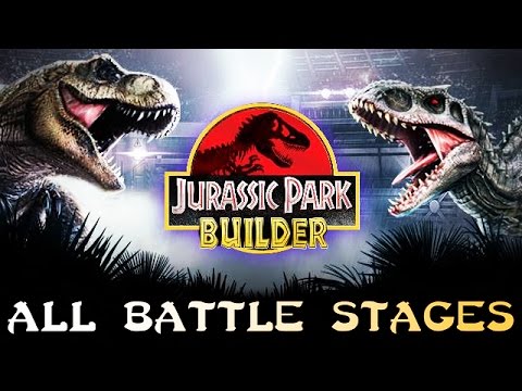 Jurassic Park Builder - All Battle Stages, Dinosaurs & Attacks