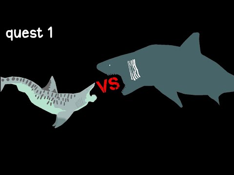 Megalodon vs Helicoprion (stick nodes pro) [request 1]
