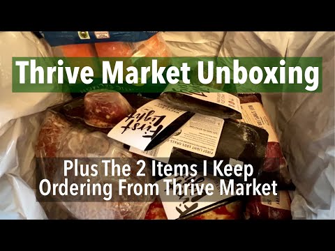 Thrive Market Unboxing - Thrive Market Coupon Code - Best Online Groceries and More! Frozen Box! ❄️