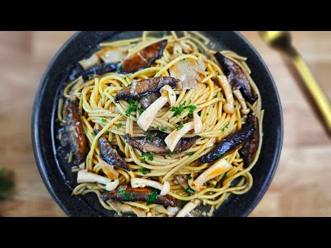This is so delicious, we make it every week! Miso Mushrooms Pasta in under 20 minutes!