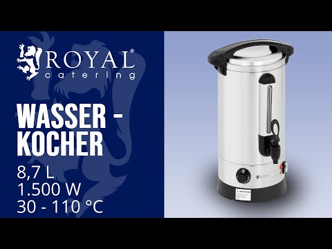 Video - Wasserkocher - 8,7 L - 1.500 W - doppelwandig