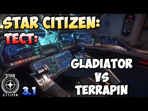 Star Citizen: Тест: TERRAPIN VS GLADIATOR