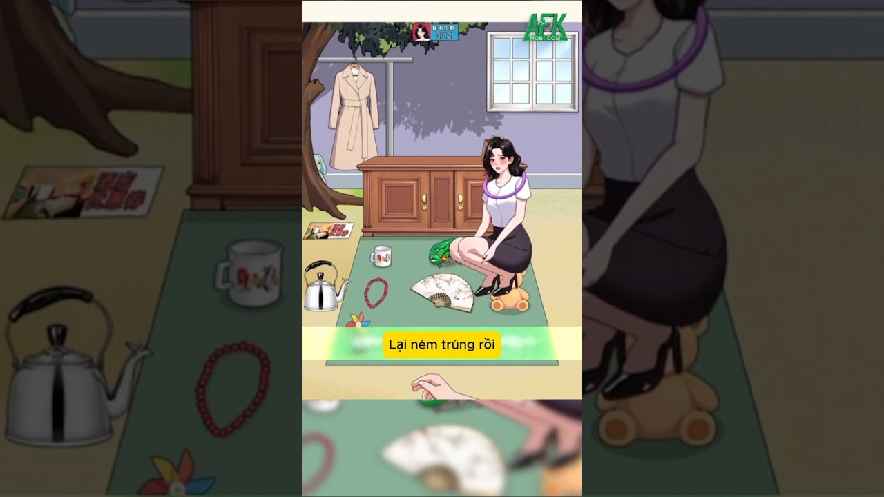 Giúp ném vòng trúng bà chủ