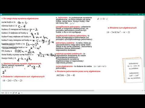 12 minut do sprawdzianu... WYRAŻENIA ALGEBRAICZNE