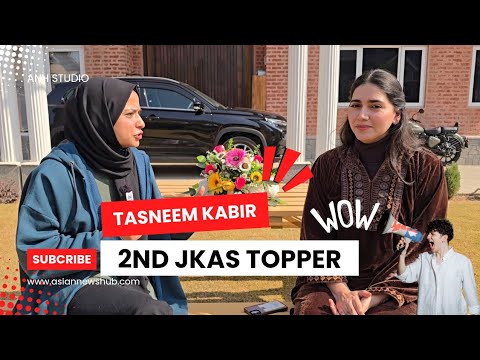 Tasneem Kabir from Srinagar, Kashmir's second JKAS Topper. Faza Zainab reports