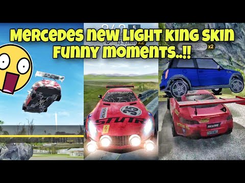 New Mercedes light king skin😱Funny moments😂 Extreme car driving simulator🔥