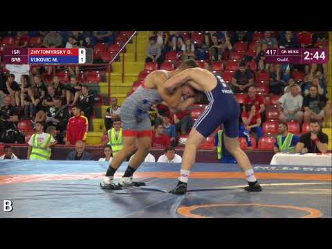 Qual. GR - 80 kg: D. ZHYTOMYRSKY (ISR) v. M. VUKOVIC (SRB)