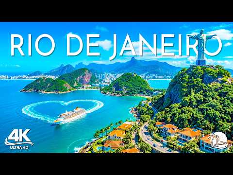 [4K] Rio de Janeiro br Christ the Redeemer, Sugarloaf Mountain & Atlantic Coast