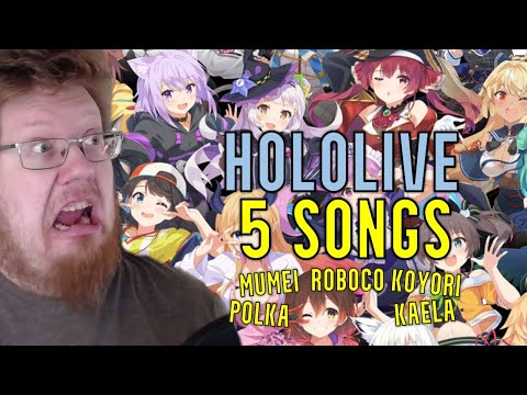 5 incredible bangers from HoloLive - Roboco - Mumei - Koyori - Kaela - Polka - | REACTION