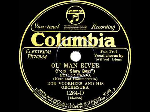 1928 Don Voorhees - Ol' Man River (Wilfred Glenn, vocal)