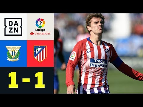 Hammer-Freistoß von Antoine Griezmann: Leganes - Atletico Madrid 1:1  | LaLiga | DAZN Highlights