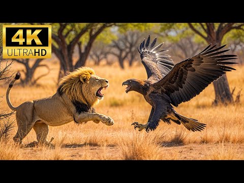 4K African Wildlife: Ngorongoro National Park, Tanzania - Scenic Wildlife Film With Calming Music