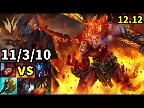 Wukong Jungle vs Rek'Sai - KR Master | Patch 12.12