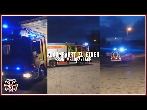 ALARMFAHRT ZU EINER BRANDMELDEANLAGE 🚒 - EINSATZFAHRT | Feuerwehr Wahlstedt