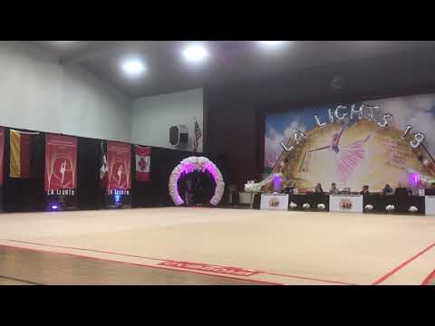 Isachenko Julia (Belarus) - 16.0 - Clubs - Level 10 Senior - LA Lights 2018