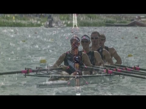 Men's Quadruple Sculls Rowing Repechage Replay -- London 2012 Olympics