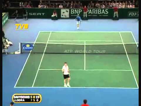 Nikolay Davydenko vs Michael Llodra - Paris 2010 (1/4 Final)
