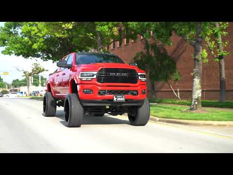 2021 RAM 2500 on 8” @mcgaughys suspension 26x14 @kg1 wheels and 38” @FuryTires