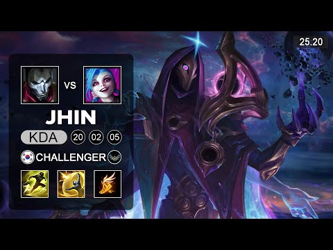 Jhin vs Jinx ADC - KR Challenger - Patch 25.20 Season 15