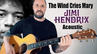 The Wind Cries Mary - Jimi Hendrix acoustic Tutorial