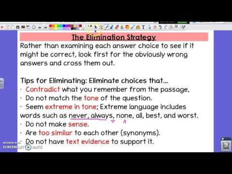 Process of Elimination Strategy Intro