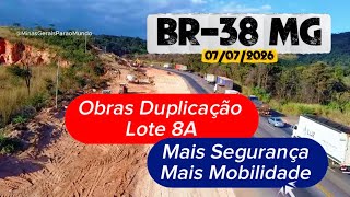 🚨 BR-381: O Futuro da Rodovia Já Pode Ser Visto no Lote 8A km 30 Cidade de Sabará Obras Duplicação.