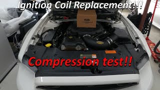 2011-2017 Ford Mustang F150 Coyote Ignition coil replacement and compression test!!!