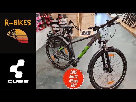 CUBE Aim SL Allroad  2021 grey/Green  WALK-AROUND
