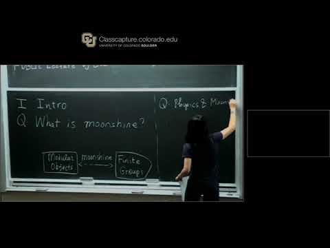 Miranda Cheng Lecture 1 on Moonshine