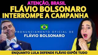 🚨 ATENÇÃO, BRASIL: Flávio Bolsonaro INTERROMPE a campanha e FALA TUDO!