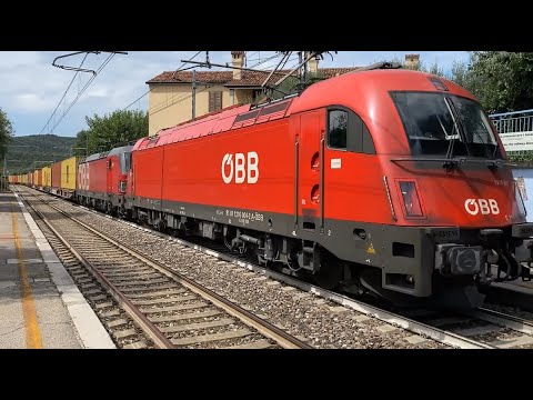 Stazione di VISOGLIANO, treno BUDAPEST SOROKSAR- Hegyeshalom - Tarvisio Boscoverde - TRIESTE C.M.