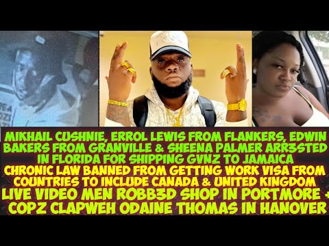 Mikhail Cushnie, Errol Lewis, Edwin Bakers   & Sheena Palmer ARR3STED In Florida/Chronic Law Banned