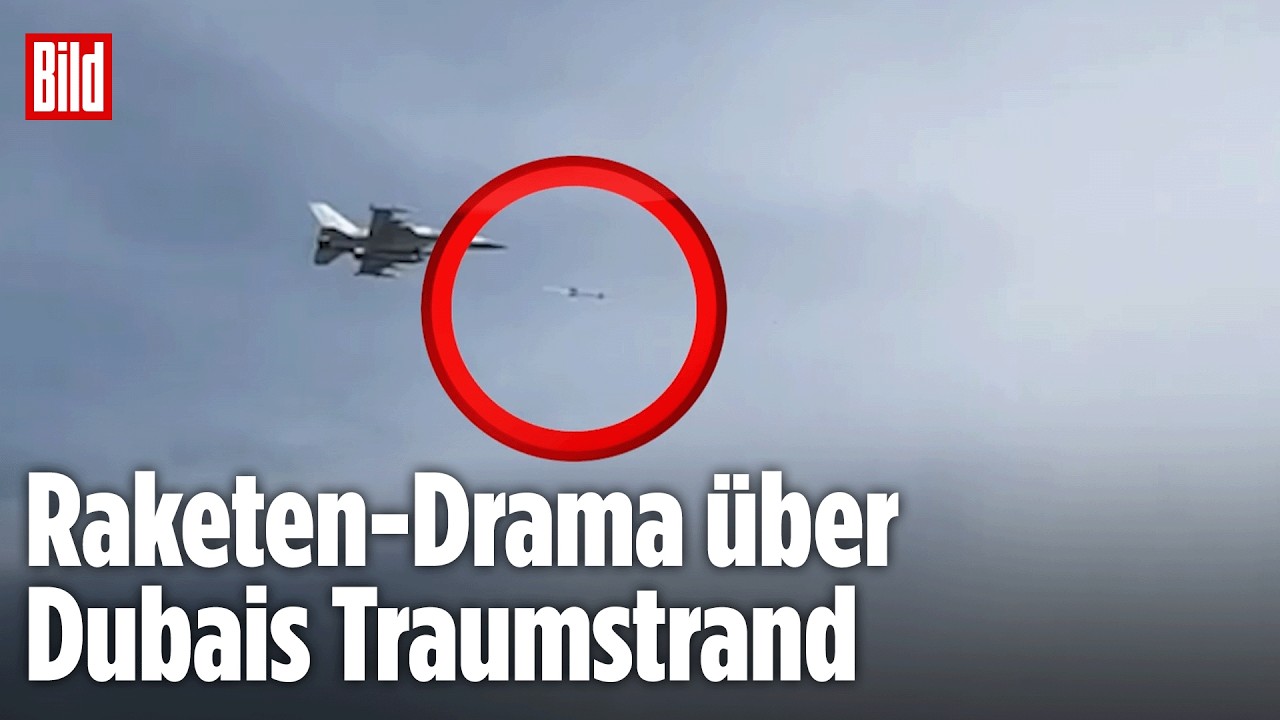 Raketen-Alarm über Dubai: Kampfjet schießt Iran-Drohne ab