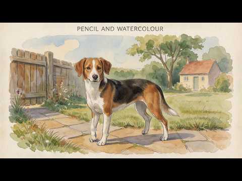 Watch the Pencil and Watercolour Picture Book (Little Golden Book) demo