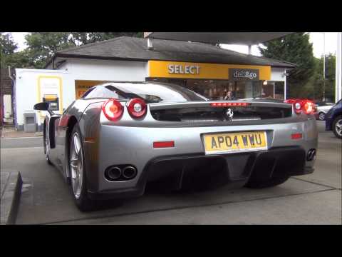 UNIQUE Ferrari Enzo LOUD Acceleration, TERRORIZES small village!