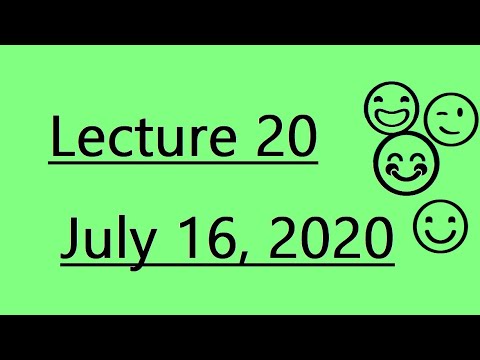 CCNY Math 39100  Lecture 20: The Heat Equation  & Separation of Variables for PDE