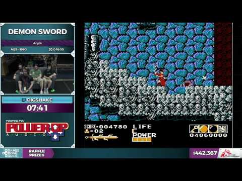 Demon Sword by digshake in 0:12:34 - SGDQ2016 - Part 117