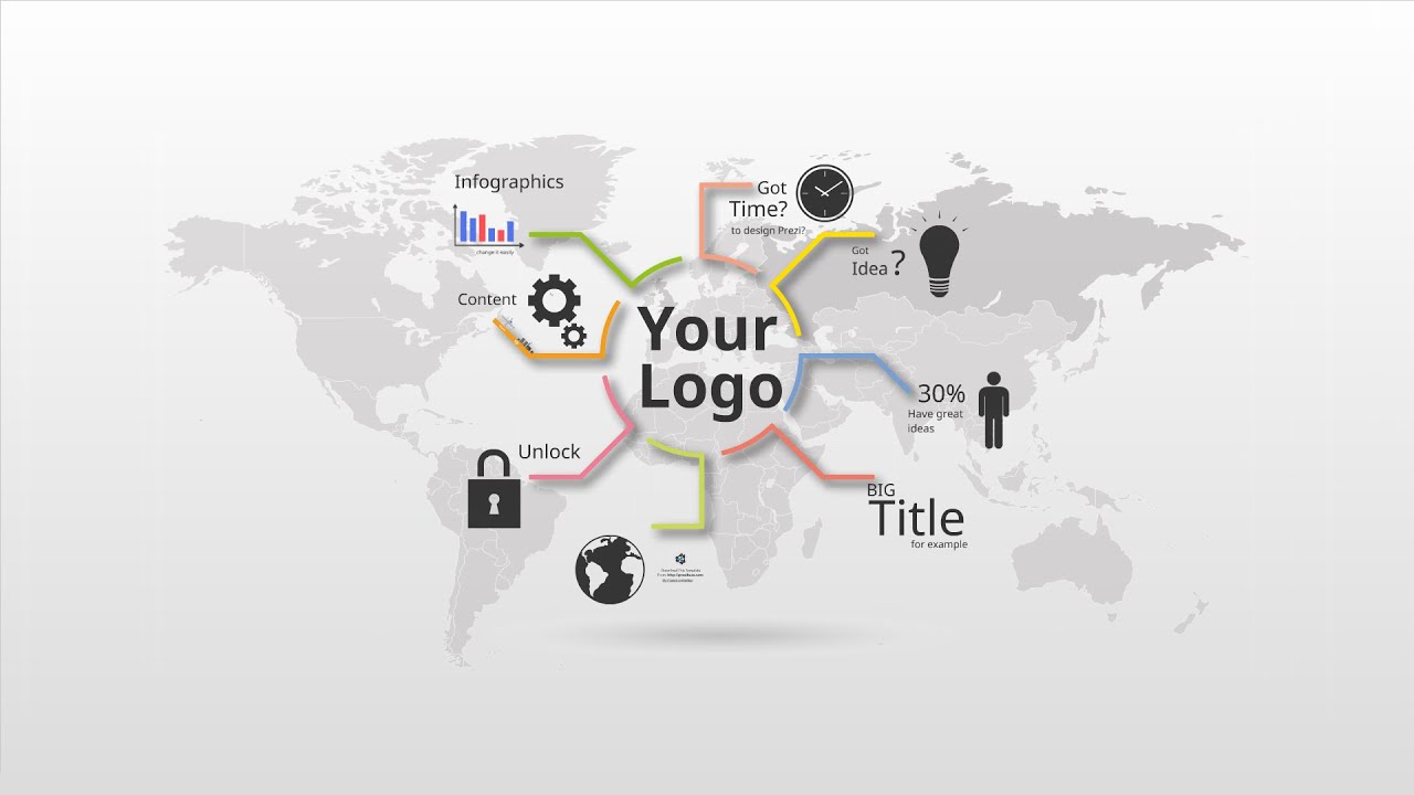 Infographic report Prezi template