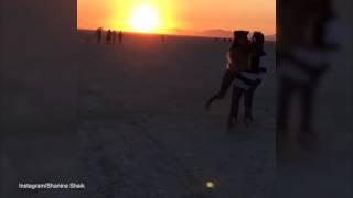 Shanina Shaik's romantic dance with her... video