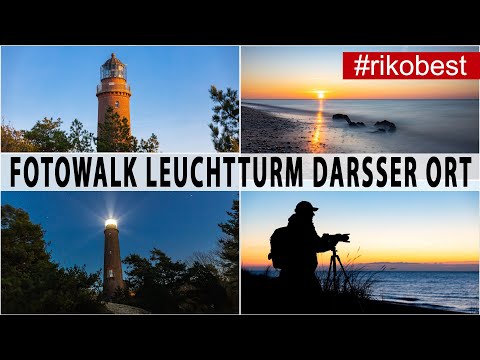 Fotowalk Leuchtturm Darßer Ort an der Ostsee - Langzeitbelichtung - blaue Stunde und Astrofotografie