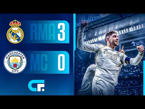 ✅ Con TRES GOLES de VALVERDE, REAL MADRID le GANÓ 3-0 al MANCHESTER CITY por los 1/8 de CHAMPIONS